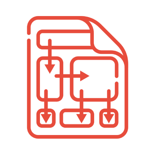 story board icon red png