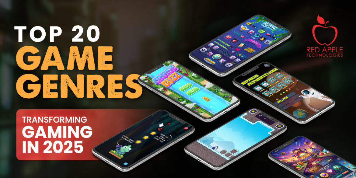 Top 20 Game Genres- Transforming Gaming in 2025