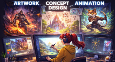 art, design, concept design with red apple technologies