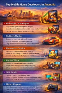 Top game development companies in Australia